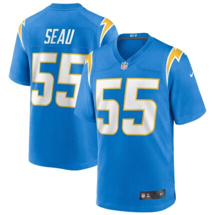 Junior Seau Los Angeles Chargers Nike Game Retired Jersey - Powder Blue