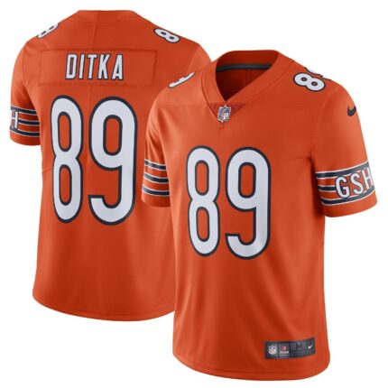 Mike Ditka Chicago Bears Nike Alternate Vapor Untouchable Limited Retired Jersey - Orange