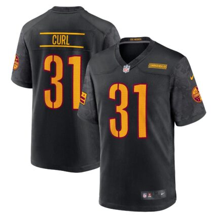 Kamren Curl Washington Commanders Nike Alternate Game Jersey - Black
