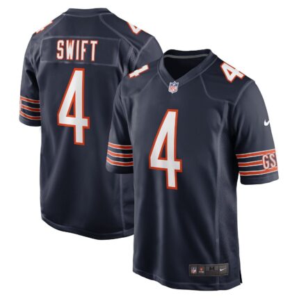 D'Andre Swift Chicago Bears Nike Game Jersey - Navy