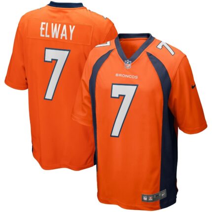 John Elway Denver Broncos Nike Game Retired Jersey - Orange