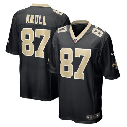 Lucas Krull New Orleans Saints Nike Game Jersey - Black