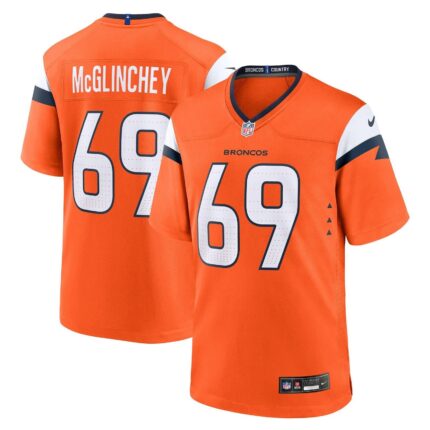 Mike McGlinchey Denver Broncos Nike Team Game Jersey - Orange