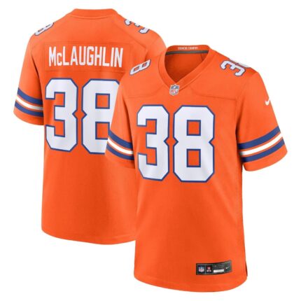 Jaleel McLaughlin Denver Broncos Nike Mile High Collection 1977 Throwback Game Jersey - Orange