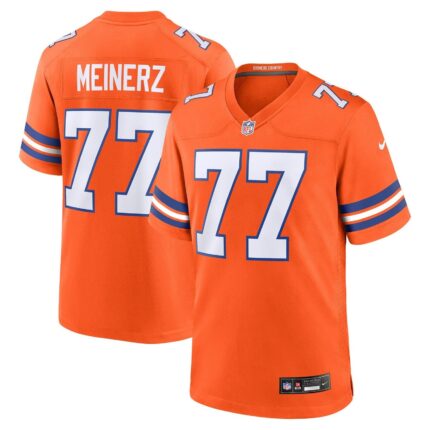Quinn Meinerz Denver Broncos Nike Mile High Collection 1977 Throwback Game Jersey - Orange
